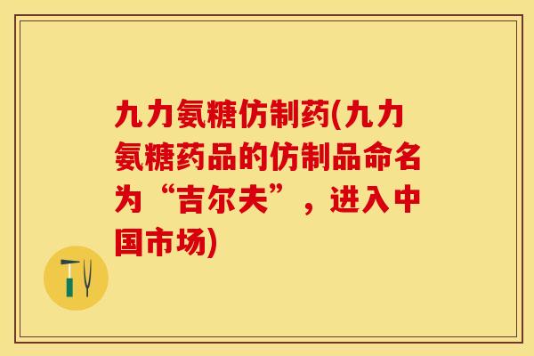 九力氨糖仿制药(九力氨糖药品的仿制品命名为“吉尔夫”，进入中国市场)
