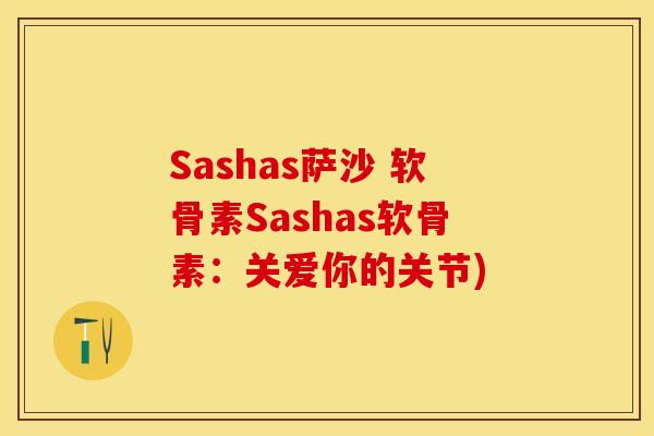 Sashas萨沙 软骨素Sashas软骨素：关爱你的关节)