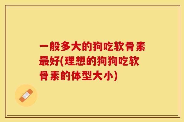 一般多大的狗吃软骨素最好(理想的狗狗吃软骨素的体型大小)
