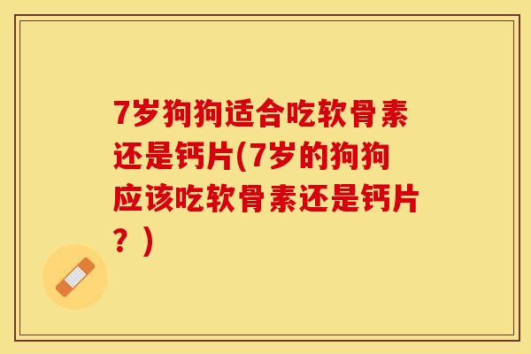 7岁狗狗适合吃软骨素还是钙片(7岁的狗狗应该吃软骨素还是钙片？)