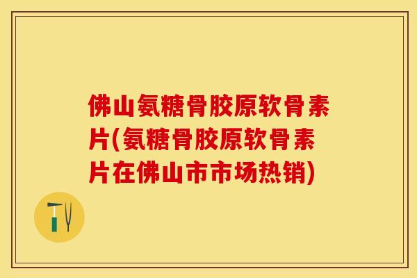 佛山氨糖骨胶原软骨素片(氨糖骨胶原软骨素片在佛山市市场热销)