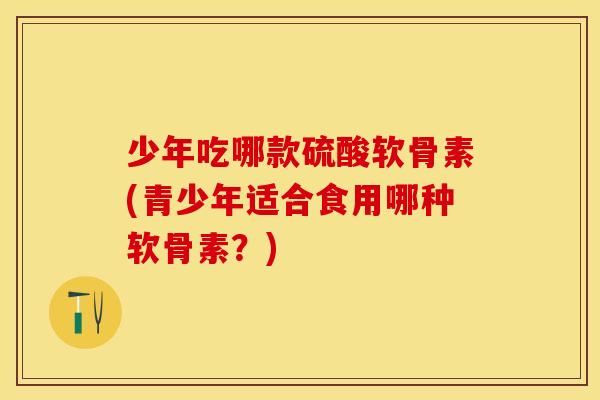 少年吃哪款硫酸软骨素(青少年适合食用哪种软骨素？)