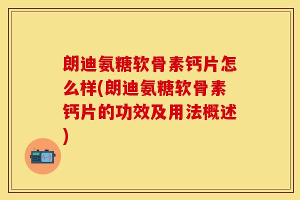 朗迪氨糖软骨素钙片怎么样(朗迪氨糖软骨素钙片的功效及用法概述)-第1张图片-关节保镖