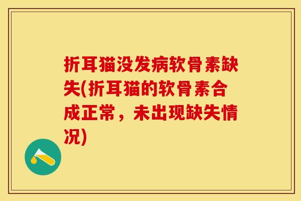 折耳猫没发病软骨素缺失(折耳猫的软骨素合成正常，未出现缺失情况)-第1张图片-关节保镖