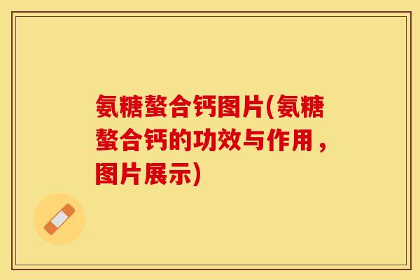 氨糖螯合钙图片(氨糖螯合钙的功效与作用，图片展示)
