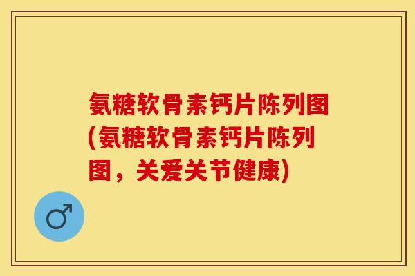 氨糖软骨素钙片陈列图(氨糖软骨素钙片陈列图，关爱关节健康)