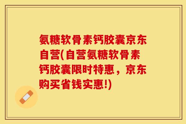 氨糖软骨素钙胶囊京东自营(自营氨糖软骨素钙胶囊限时特惠，京东购买省钱实惠!)