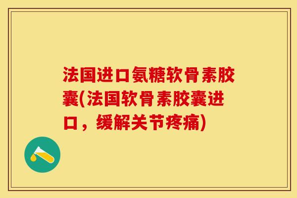 法国进口氨糖软骨素胶囊(法国软骨素胶囊进口，缓解关节疼痛)