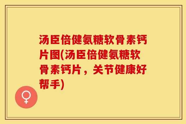 汤臣倍健氨糖软骨素钙片图(汤臣倍健氨糖软骨素钙片，关节健康好帮手)