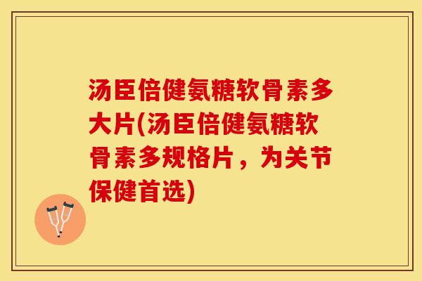 汤臣倍健氨糖软骨素多大片(汤臣倍健氨糖软骨素多规格片，为关节保健首选)