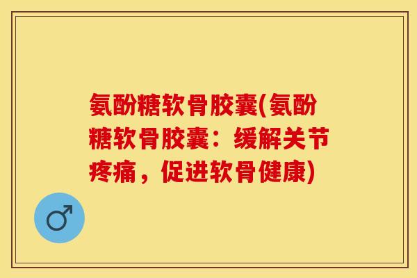 氨酚糖软骨胶囊(氨酚糖软骨胶囊：缓解关节疼痛，促进软骨健康)