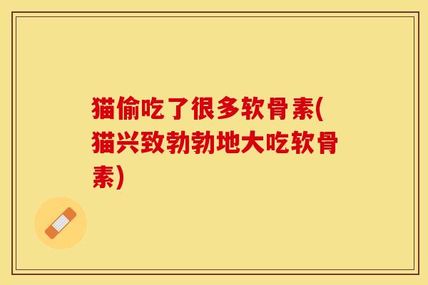 猫偷吃了很多软骨素(猫兴致勃勃地大吃软骨素)