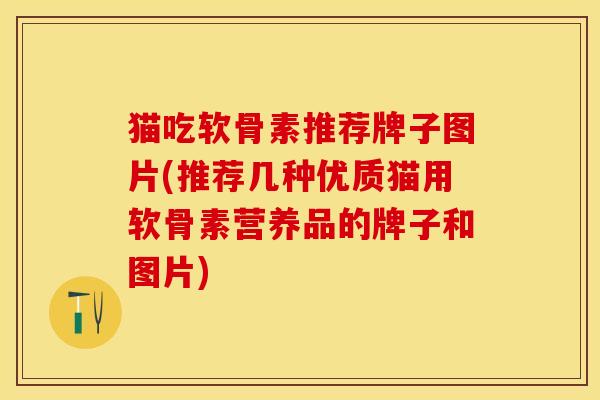 猫吃软骨素推荐牌子图片(推荐几种优质猫用软骨素营养品的牌子和图片)