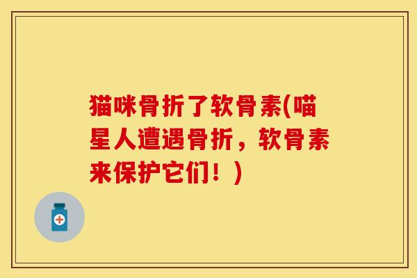 猫咪骨折了软骨素(喵星人遭遇骨折，软骨素来保护它们！)