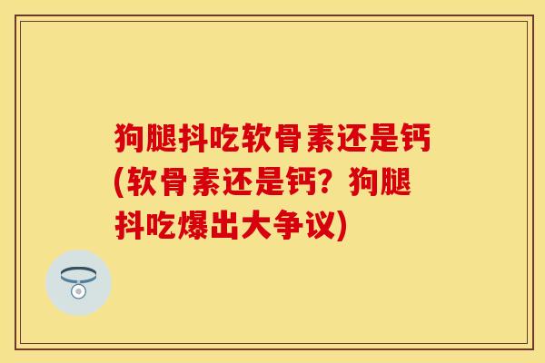 狗腿抖吃软骨素还是钙(软骨素还是钙？狗腿抖吃爆出大争议)