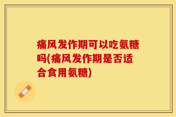 痛风发作期可以吃氨糖吗(痛风发作期是否适合食用氨糖)