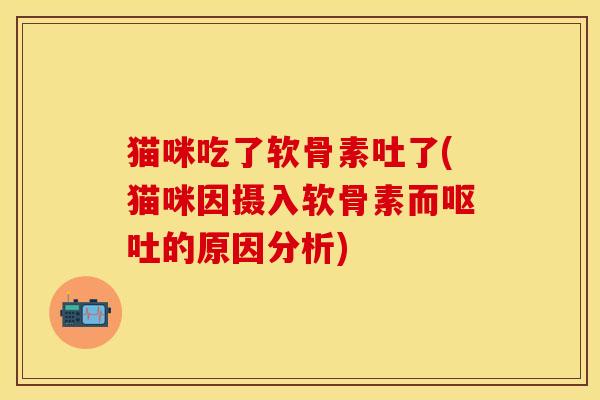 猫咪吃了软骨素吐了(猫咪因摄入软骨素而呕吐的原因分析)