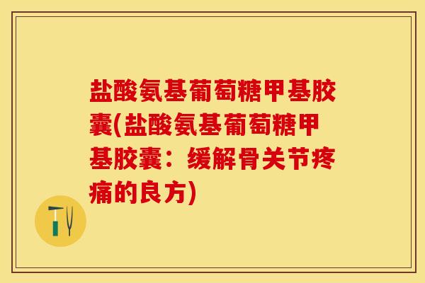 盐酸氨基葡萄糖甲基胶囊(盐酸氨基葡萄糖甲基胶囊：缓解骨关节疼痛的良方)