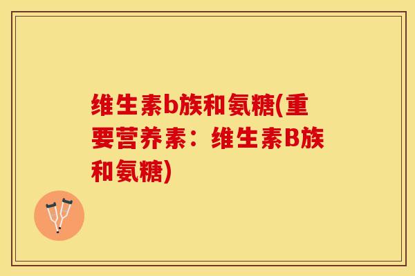 维生素b族和氨糖(重要营养素：维生素B族和氨糖)