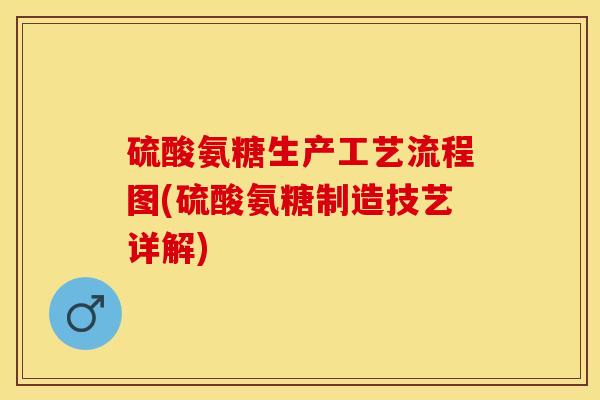 硫酸氨糖生产工艺流程图(硫酸氨糖制造技艺详解)