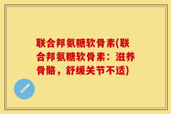 联合邦氨糖软骨素(联合邦氨糖软骨素：滋养骨骼，舒缓关节不适)