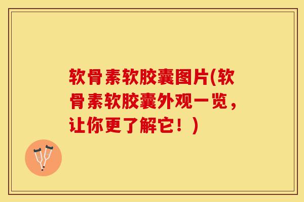 软骨素软胶囊图片(软骨素软胶囊外观一览，让你更了解它！)