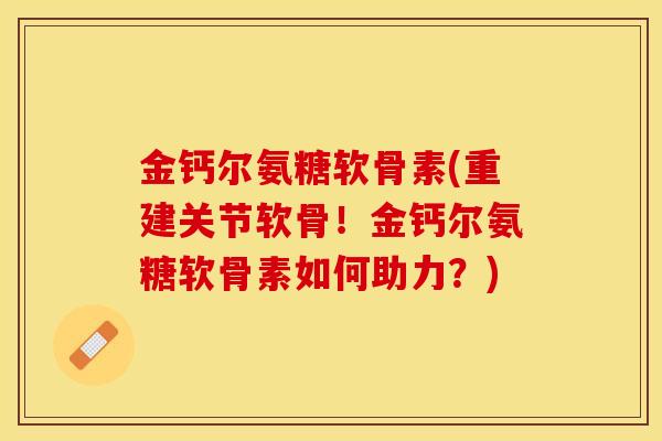 金钙尔氨糖软骨素(重建关节软骨！金钙尔氨糖软骨素如何助力？)