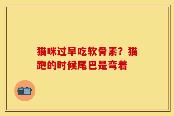 猫咪过早吃软骨素？猫跑的时候尾巴是弯着