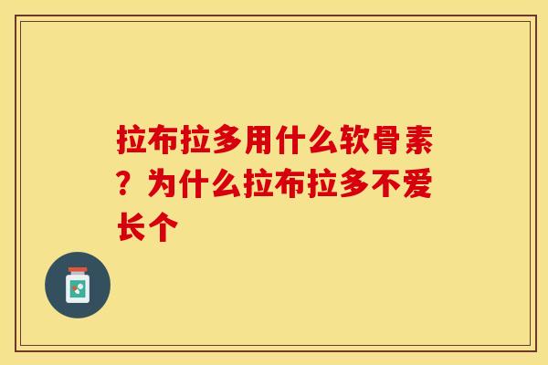拉布拉多用什么软骨素？为什么拉布拉多不爱长个
