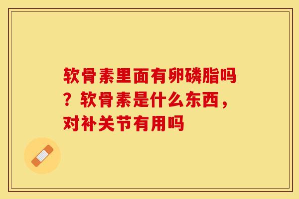 软骨素里面有卵磷脂吗？软骨素是什么东西，对补关节有用吗