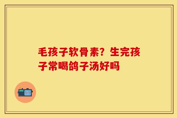 毛孩子软骨素？生完孩子常喝鸽子汤好吗