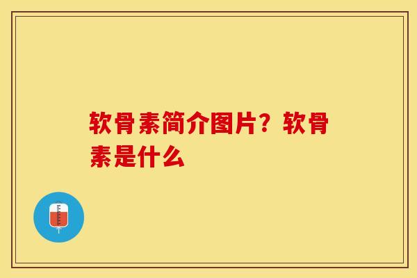 软骨素简介图片？软骨素是什么