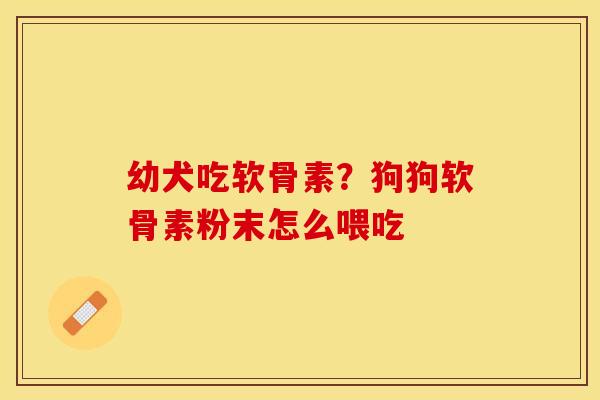 幼犬吃软骨素？狗狗软骨素粉末怎么喂吃