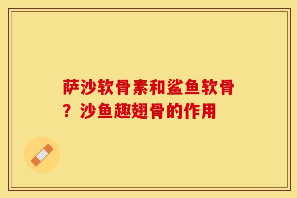萨沙软骨素和鲨鱼软骨?沙鱼趣翅骨的作用-第1张图片-关节保镖 萨沙软骨素和鲨鱼软骨?沙鱼趣翅骨的作用-第1张图片-关节保镖