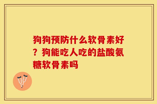 狗狗预防什么软骨素好？狗能吃人吃的盐酸氨糖软骨素吗