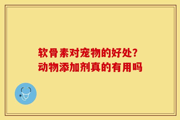 软骨素对宠物的好处？动物添加剂真的有用吗