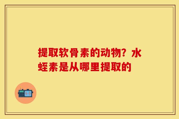 提取软骨素的动物？水蛭素是从哪里提取的