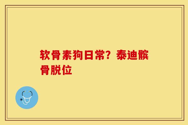 软骨素狗日常？泰迪髌骨脱位-第1张图片-关节保镖