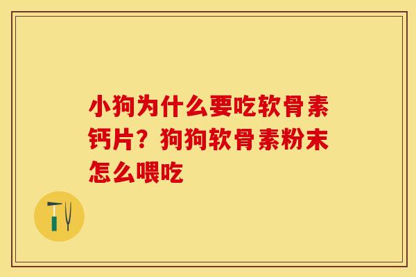 小狗为什么要吃软骨素钙片？狗狗软骨素粉末怎么喂吃