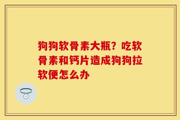 狗狗软骨素大瓶？吃软骨素和钙片造成狗狗拉软便怎么办