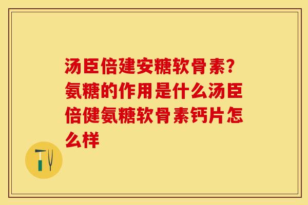 汤臣倍建安糖软骨素？氨糖的作用是什么汤臣倍健氨糖软骨素钙片怎么样