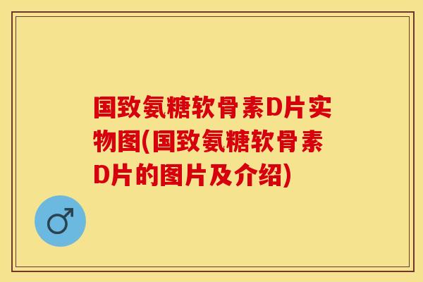 国致氨糖软骨素D片实物图(国致氨糖软骨素D片的图片及介绍)