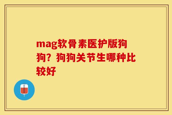 mag软骨素医护版狗狗？狗狗关节生哪种比较好