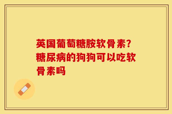 英国葡萄糖胺软骨素？糖尿病的狗狗可以吃软骨素吗