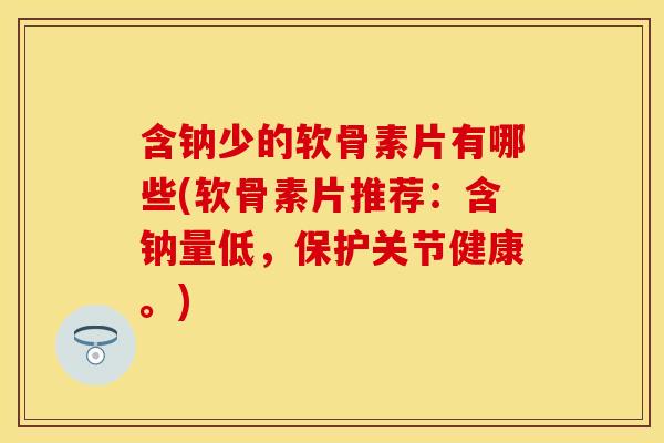 含钠少的软骨素片有哪些(软骨素片推荐：含钠量低，保护关节健康。)-第1张图片-关节保镖