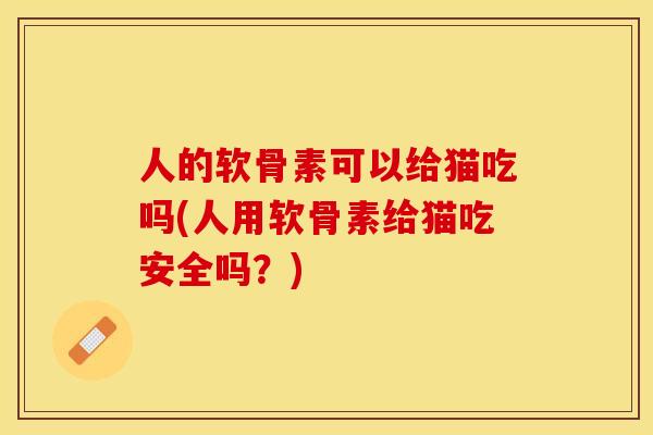 人的软骨素可以给猫吃吗(人用软骨素给猫吃安全吗？)