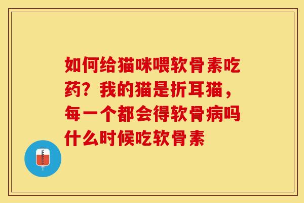 如何给猫咪喂软骨素吃药？我的猫是折耳猫，每一个都会得软骨病吗什么时候吃软骨素