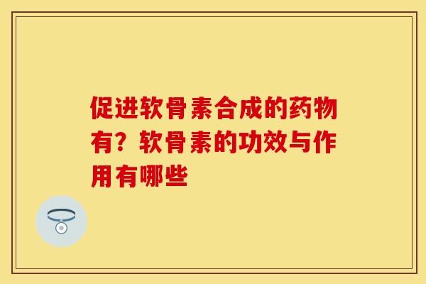 促进软骨素合成的药物有？软骨素的功效与作用有哪些