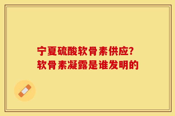 宁夏硫酸软骨素供应？软骨素凝露是谁发明的