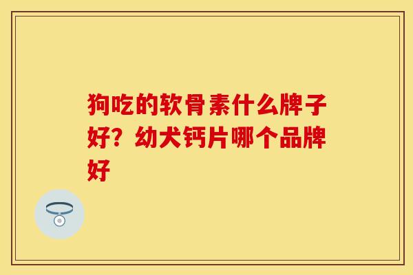 狗吃的软骨素什么牌子好？幼犬钙片哪个品牌好